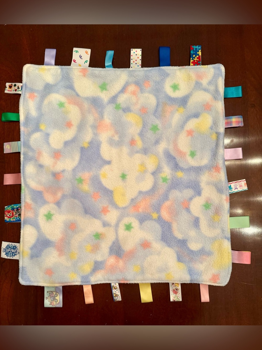 Big Taggie TAGGIES Lovey Security Blanket - 18” x 18”
